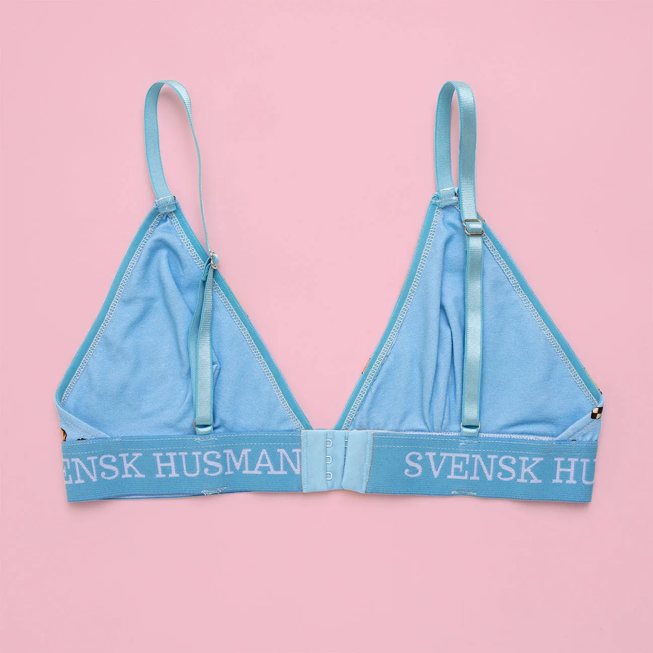 Svensk Husman Fika BH babyblå bomuld