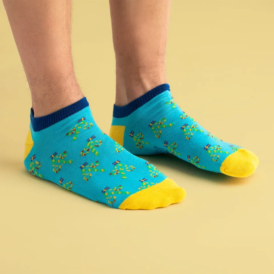 Svensk Husman Midsommer sneakersokker 41-46 bomuld