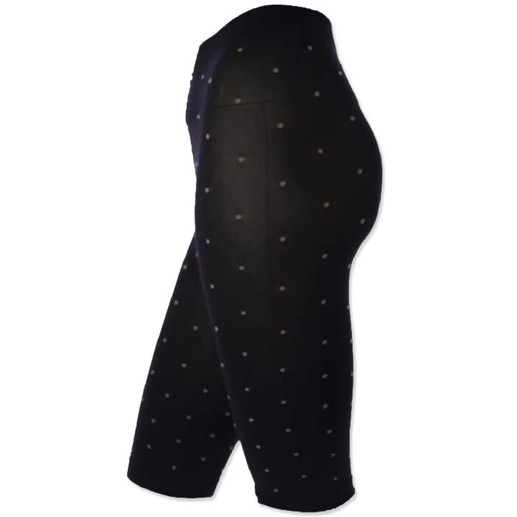 Moi Agnes shorts sort prikket 80 denier