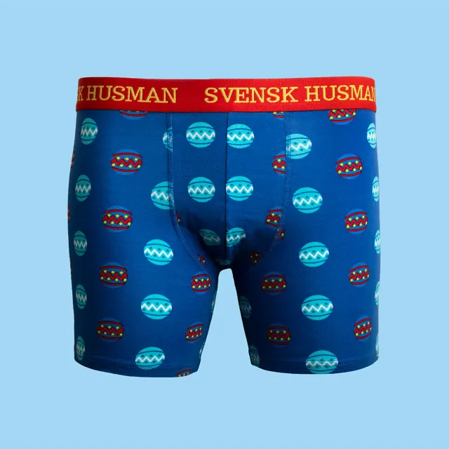 Svensk Husman Julkulor boxershorts herre bomuld L
