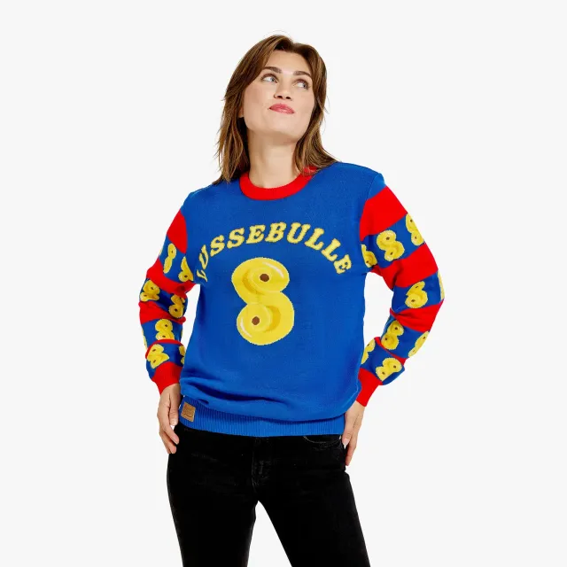 Svensk Husman Lussebulle julesweater damer akryl