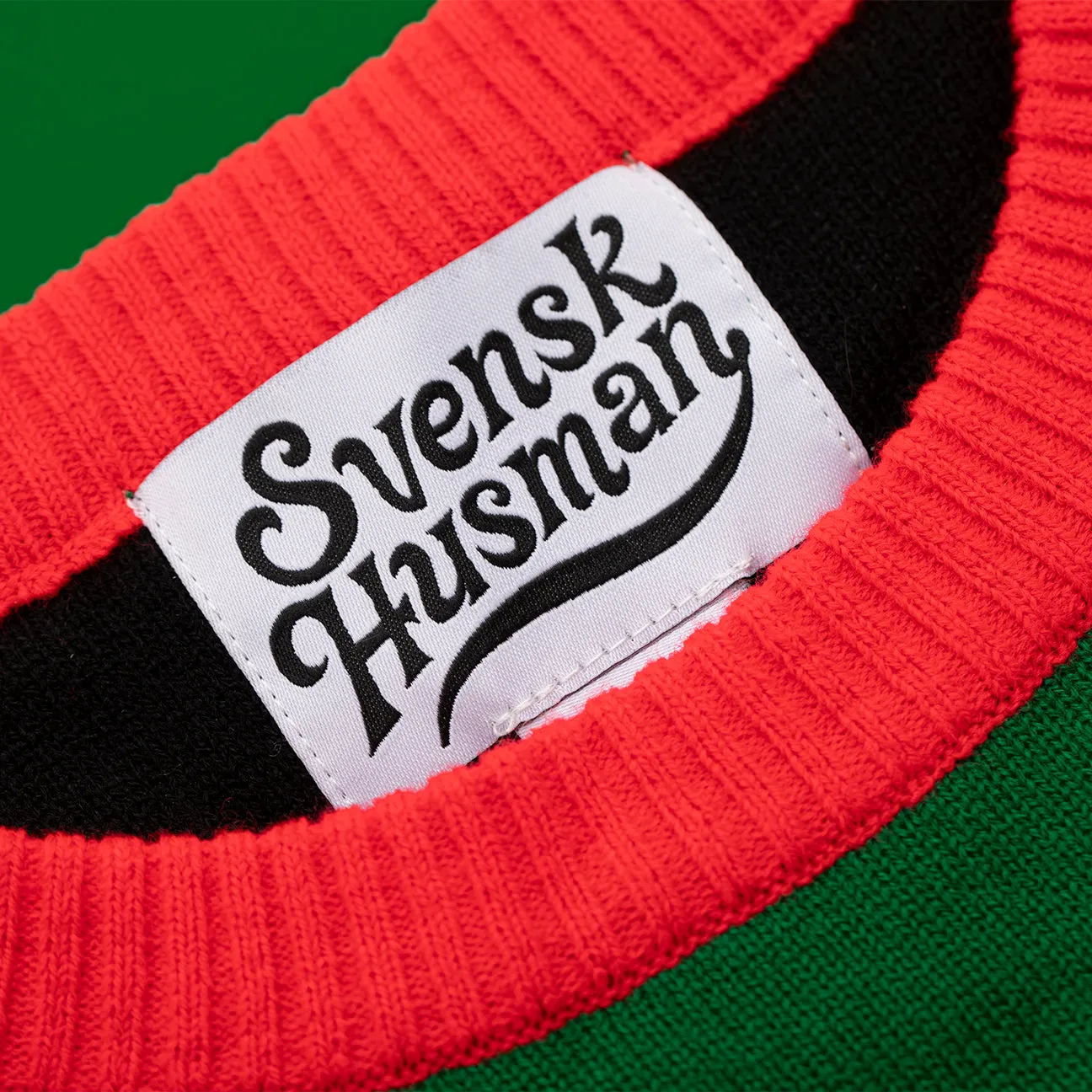Svensk Husman Tomtejävel julesweater dame S-XXXL rød