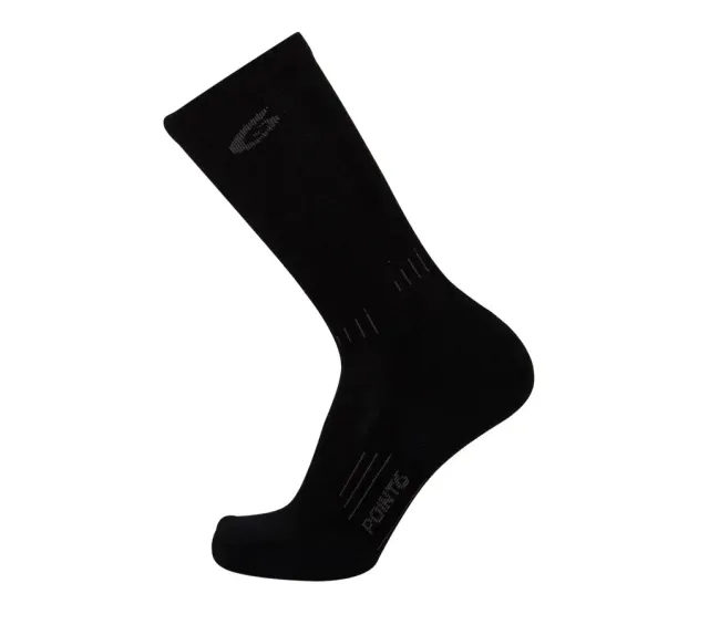 Point6 Essential Ultra Light Crew sokker sort merino