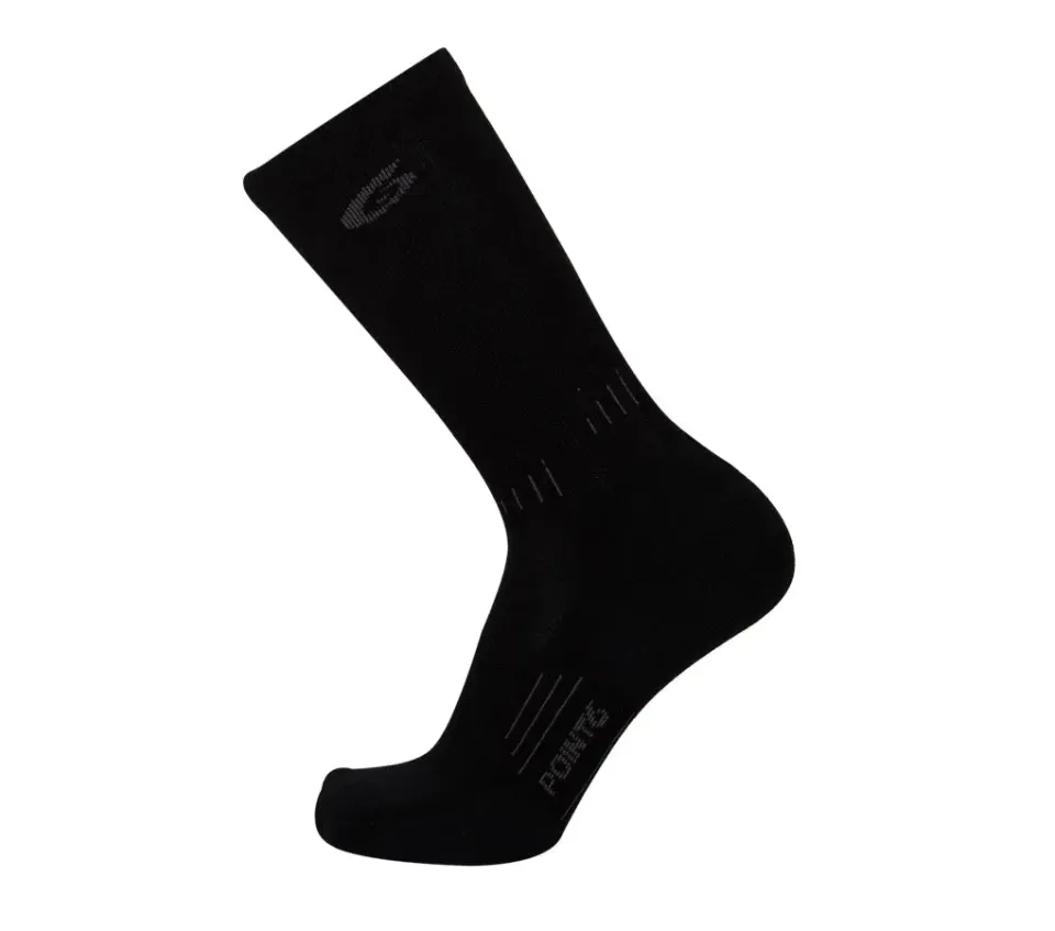 Point6 Essential Ultra Light Crew sokker sort merino