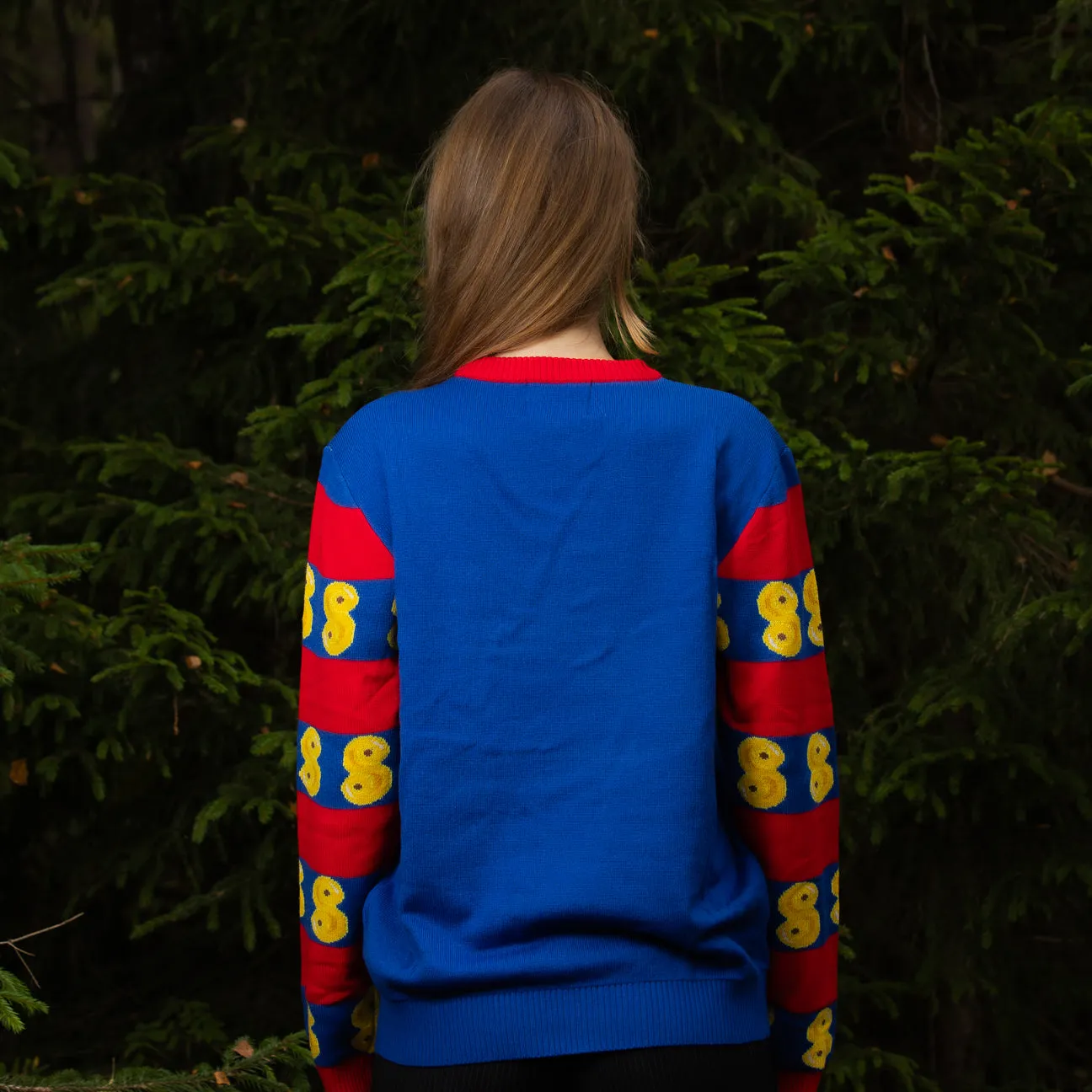 Svensk Husman Lussebulle julesweater damer akryl