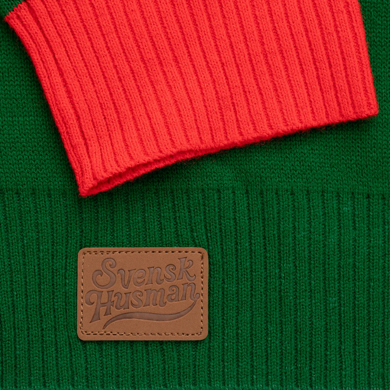 Svensk Husman Tomtejävel julesweater dame S-XXXL rød
