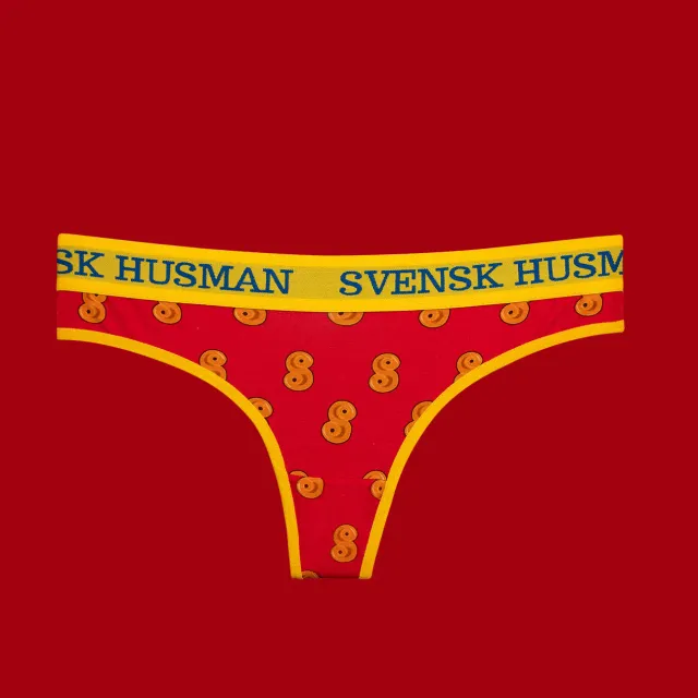 Svensk Husman Lussebulle stringtrus S bomuld