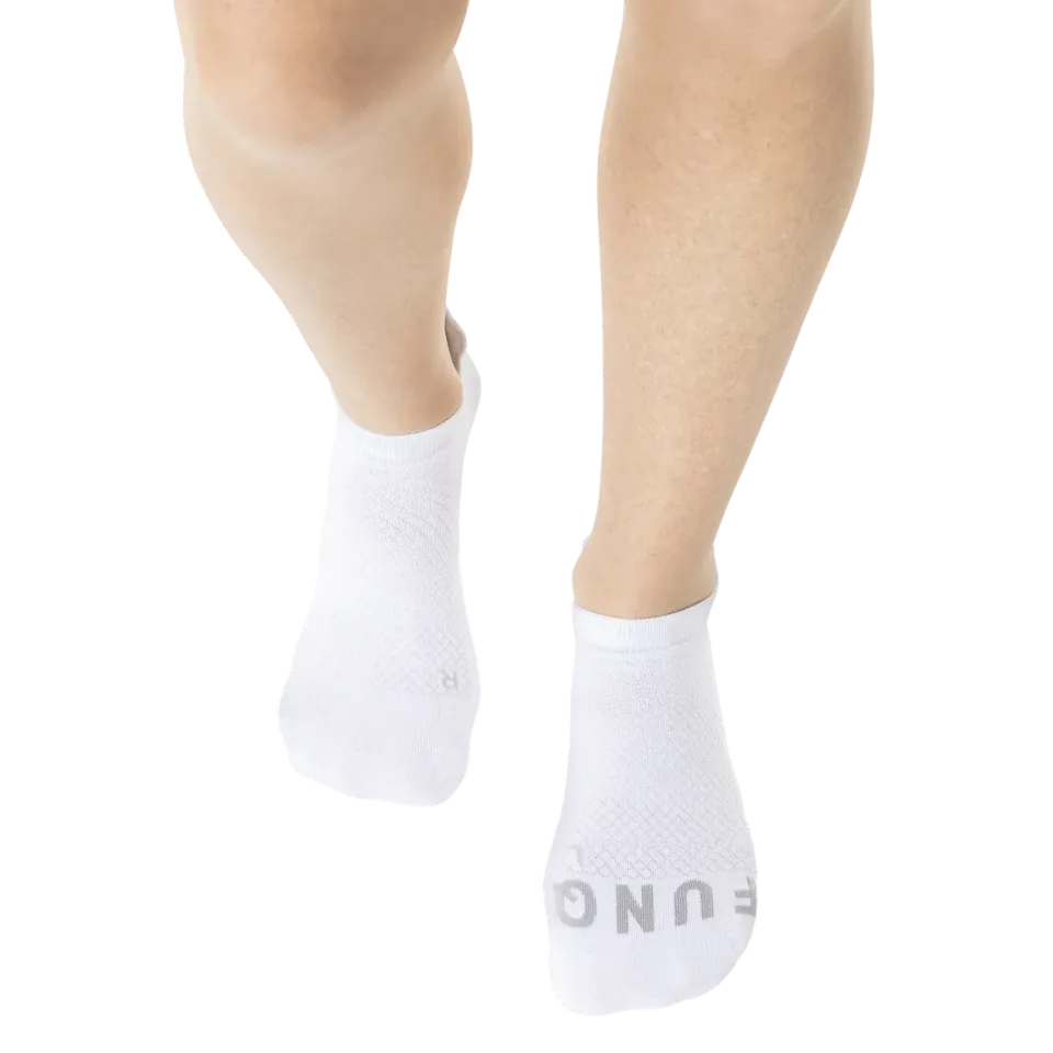Funq Wear WIDE+ Active Low Cut sokker 39/41 hvid bred