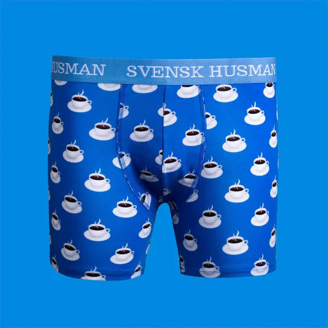 Svensk Husman Boxer boxershorts kaffekop 6-pak bomuld
