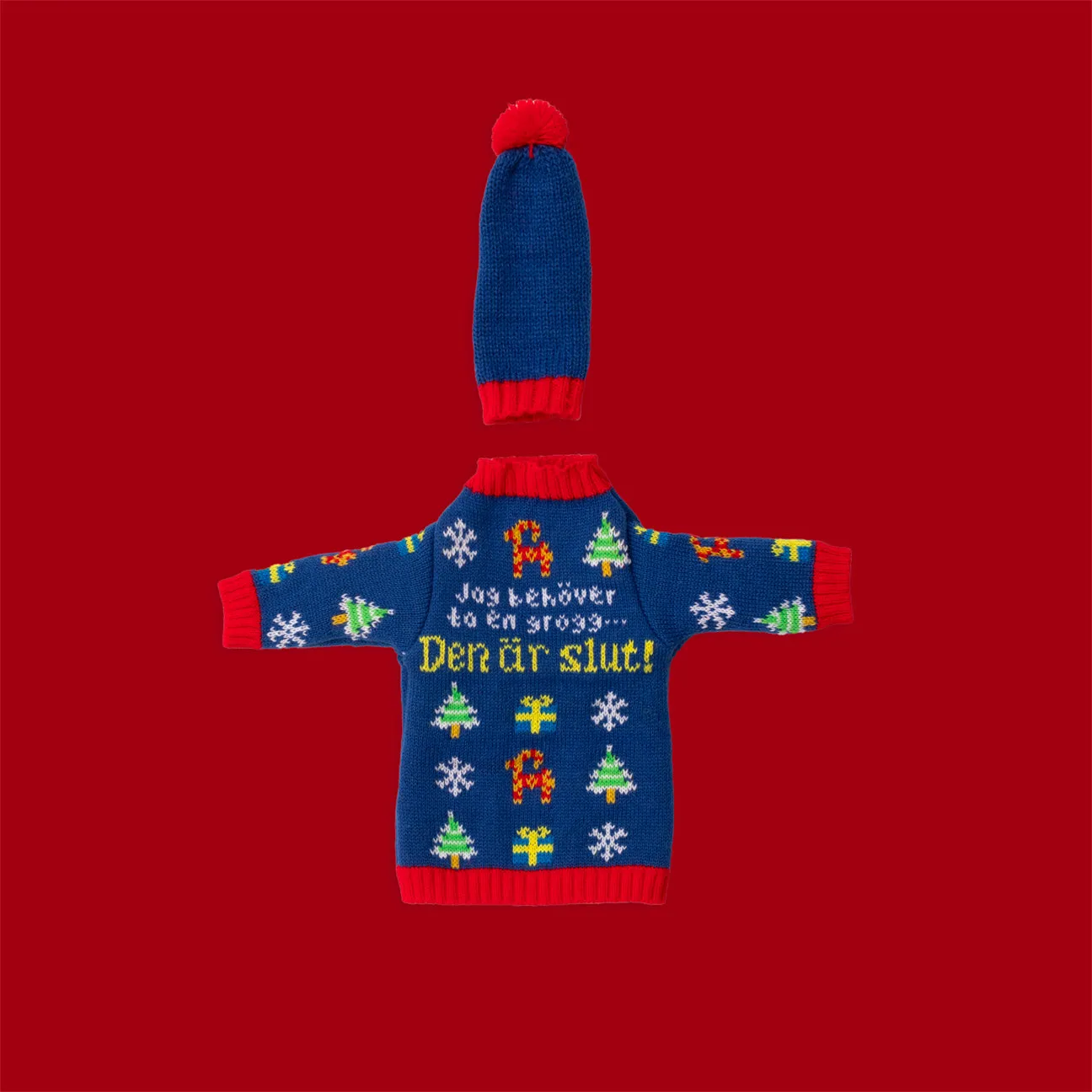 Svensk Husman Grog flaskeskjorte polyester 75 cl