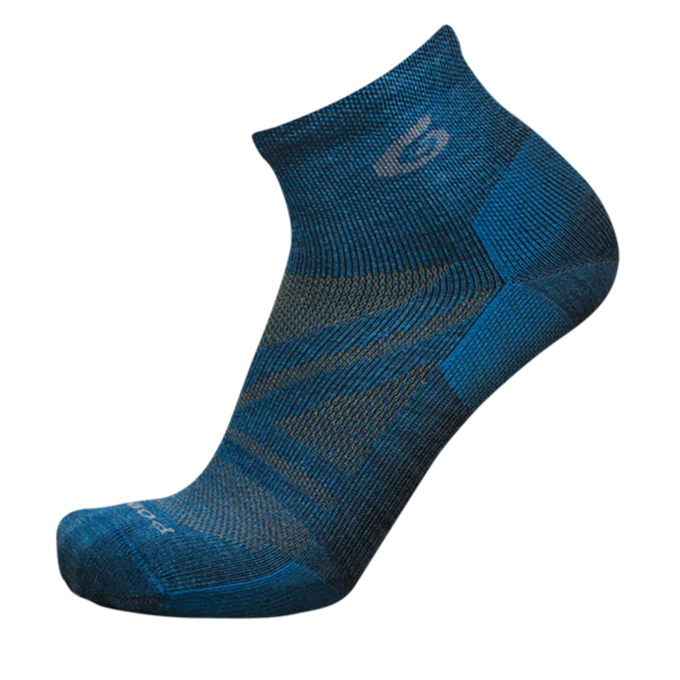 Point6 Second Wind Ultra Light 1/4 Crew strømper sort uld
