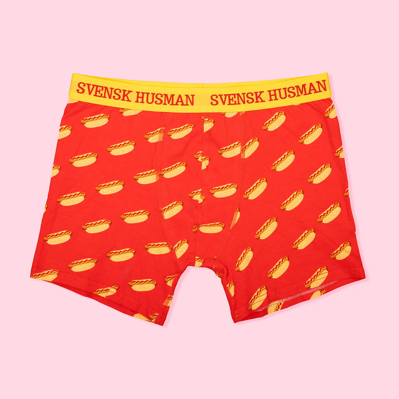 Svensk Husman Korv i bröd boxershorts rød herre