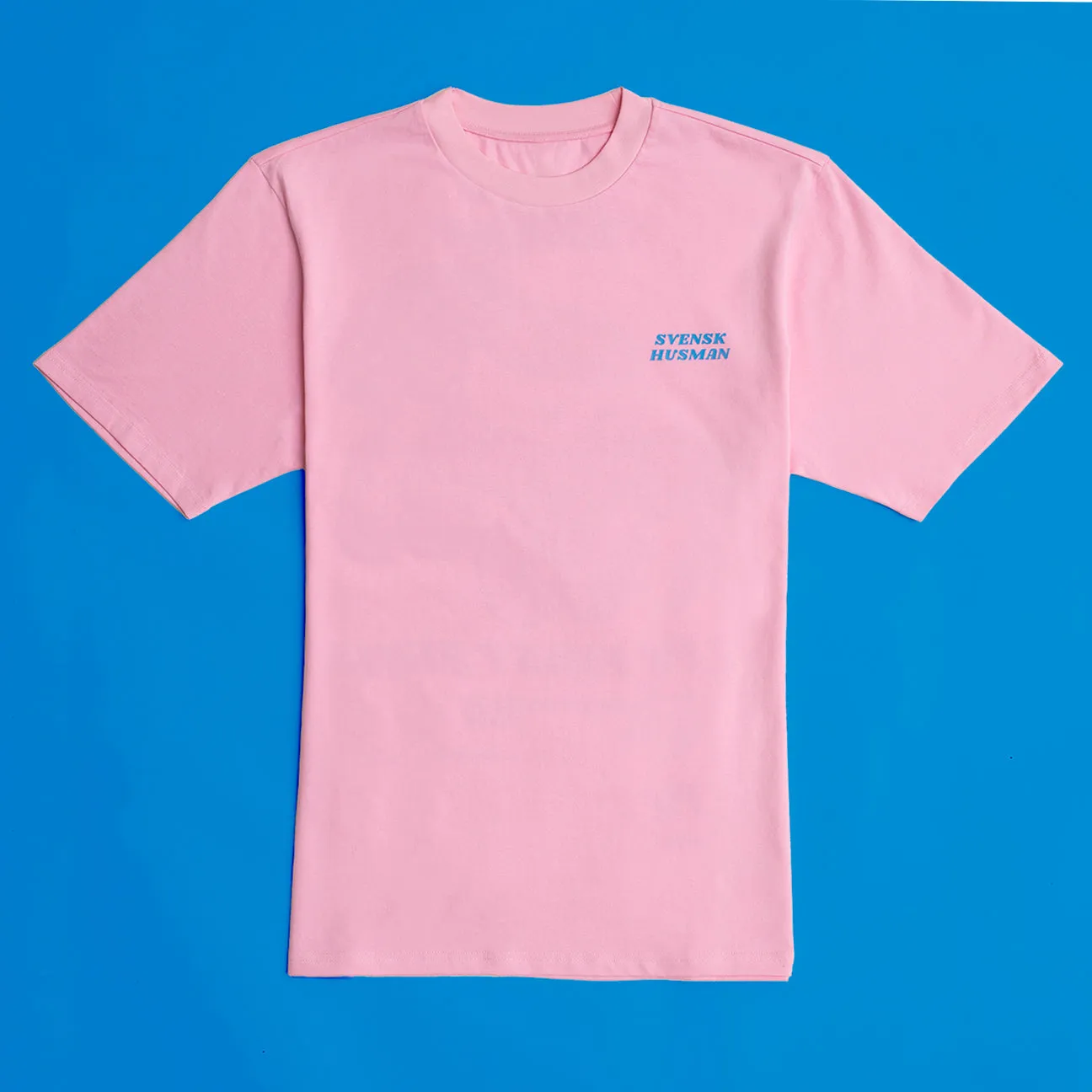 Svensk Husman Tennis Semla T-shirt lyserød 200g bomuld
