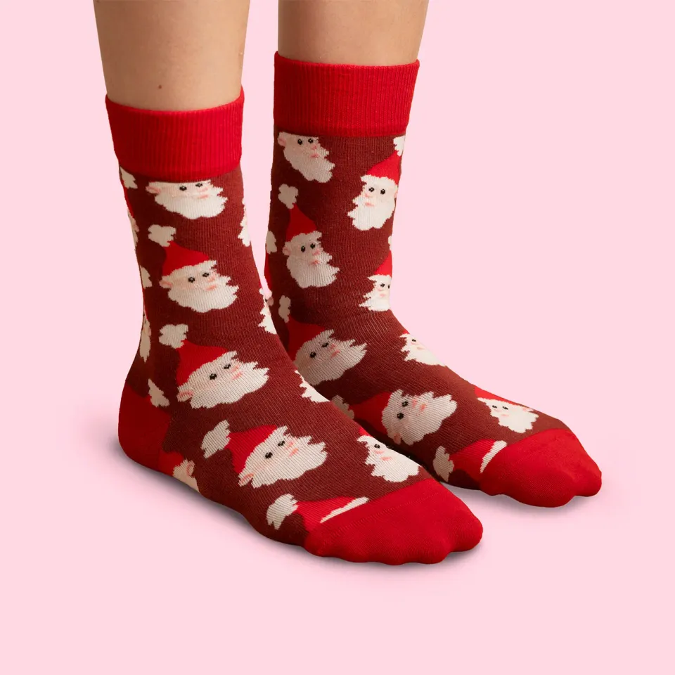 Svensk Husman Tomte julesokker brun 36-40