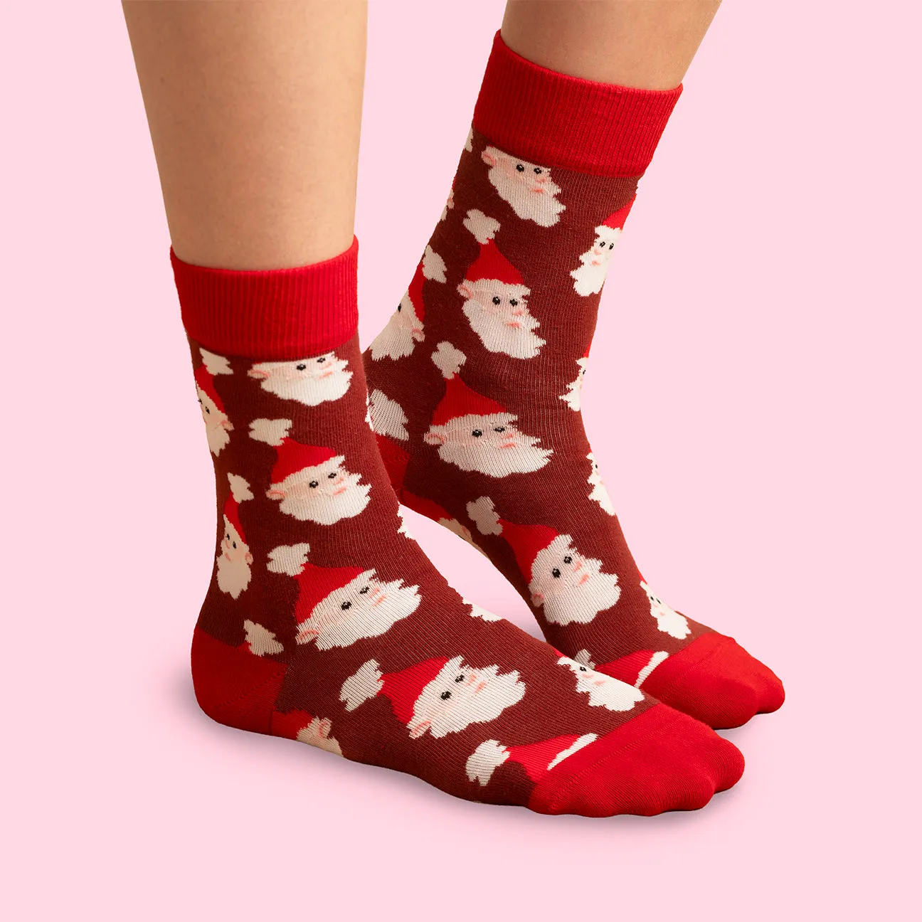 Svensk Husman Tomte julesokker brun 36-40