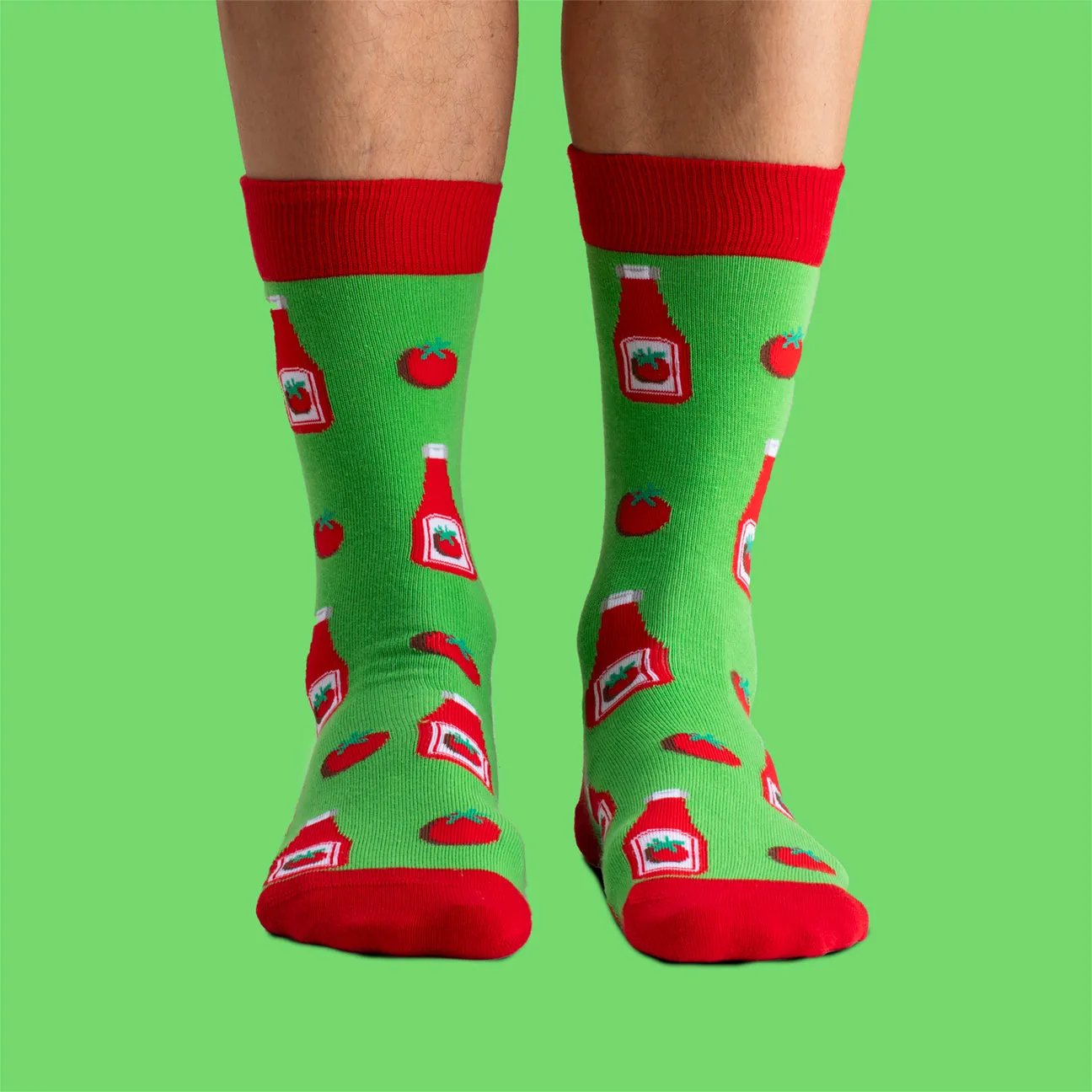 Svensk Husman Ketchup sokker 41-46 bomuld