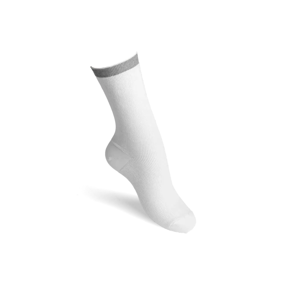Funq Wear Original Bold støttesokker hvid tynd bomuld