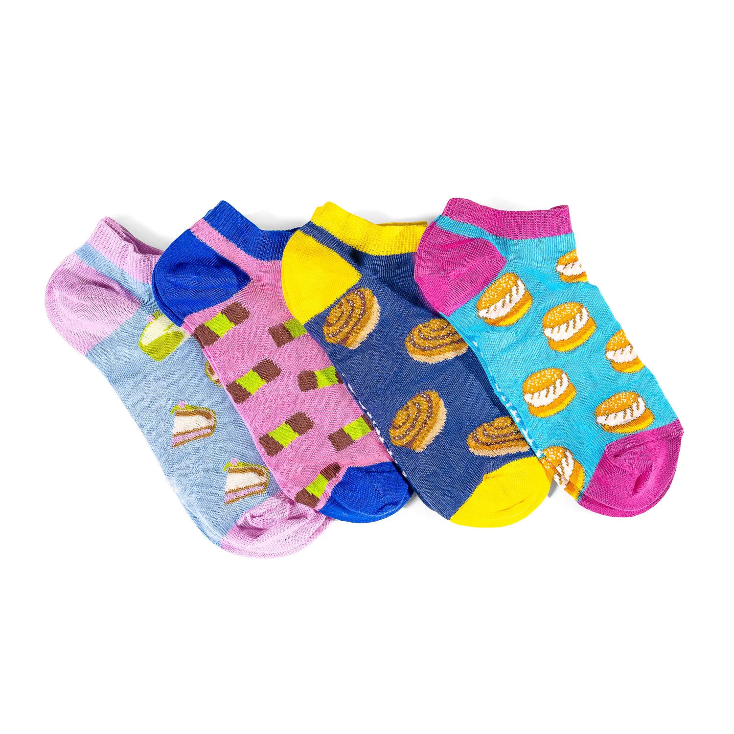 Svensk Husman Sommer Kaffe sneakersstrømper 4-pak 41-46