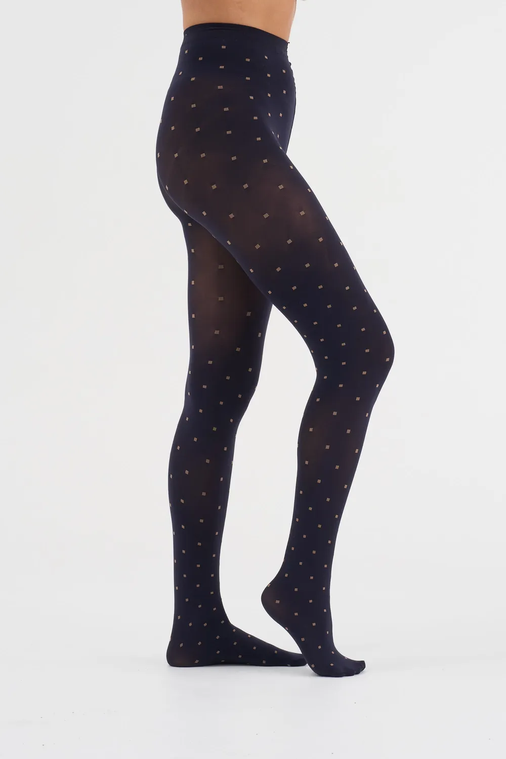 Moi Marie square strømpebukser navy 80 denier