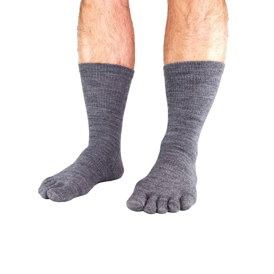 Funq Wear Warm Five tåstrømper Galactic Grey uld