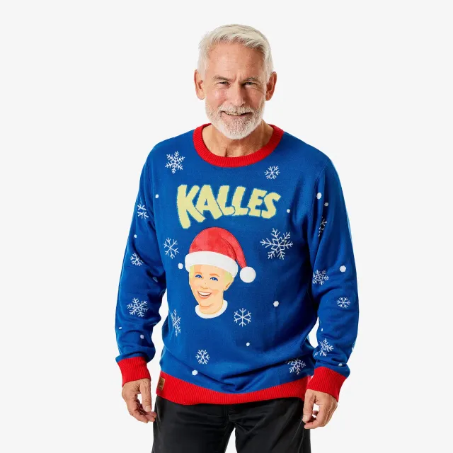 Svensk Husman Julesweater Kalles Kaviar herre akryl