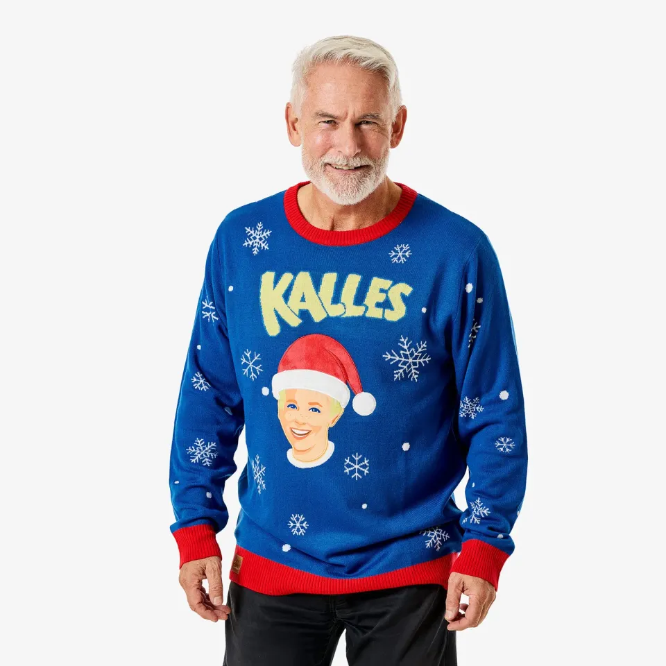 Svensk Husman Julesweater Kalles Kaviar herre akryl