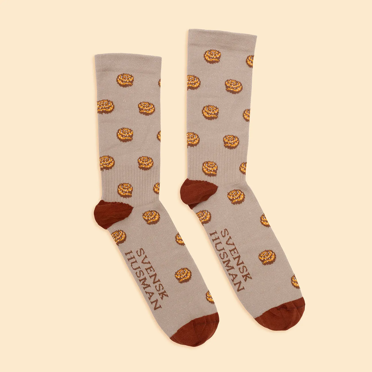 Svensk Husman Kanelbulle støttestrømper brun 36-40 mild