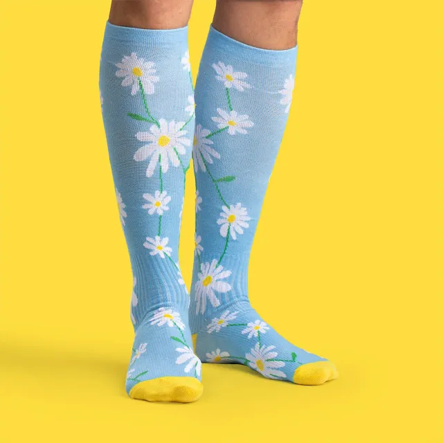 Svensk Husman Daisy støttestrømper marguerit mild kompression