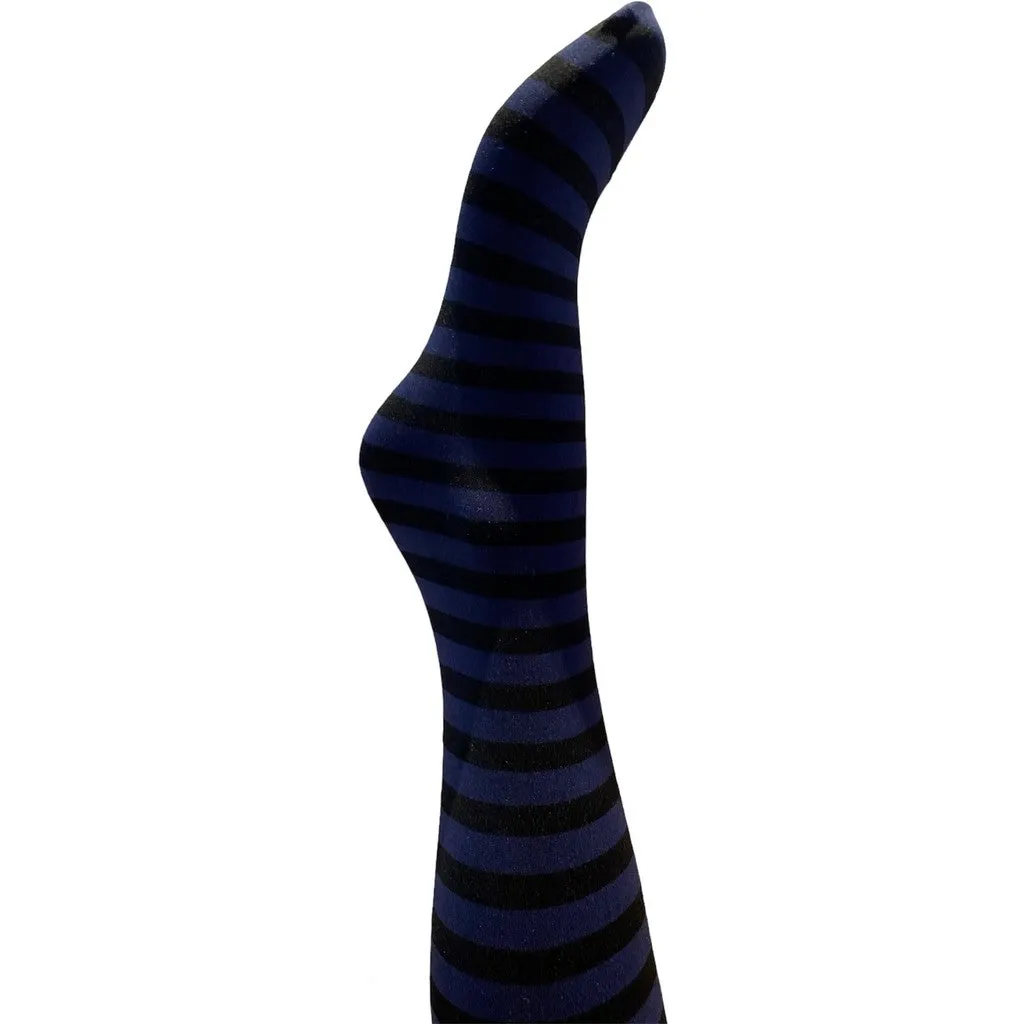 Moi Frida stripe strømpebukser navy str. 1-2