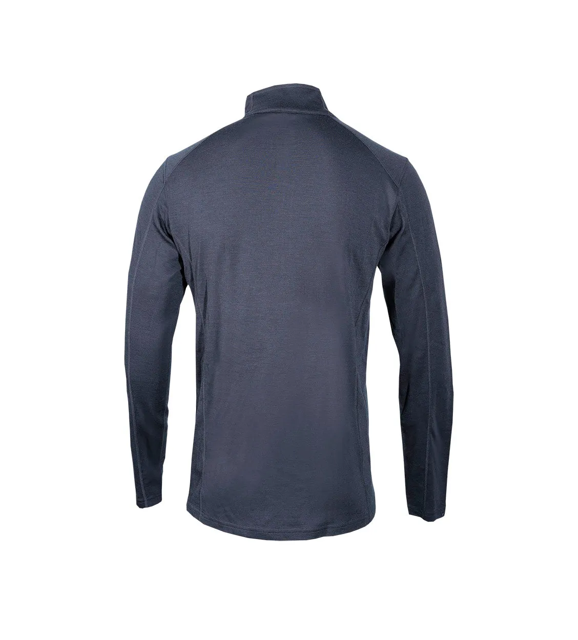 Point6 Mid-Weight 1/4 Zip undertrøje merinould sort