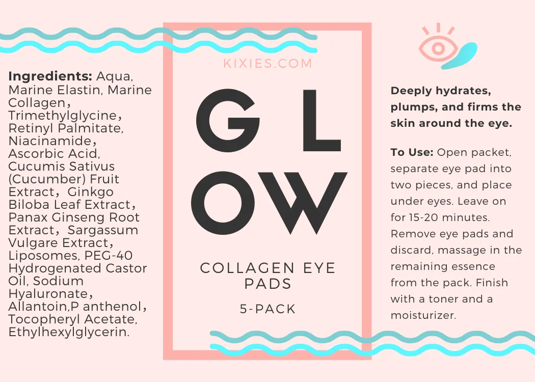Kix'ies Collagen Eye Pads øjenmaske 5-pak