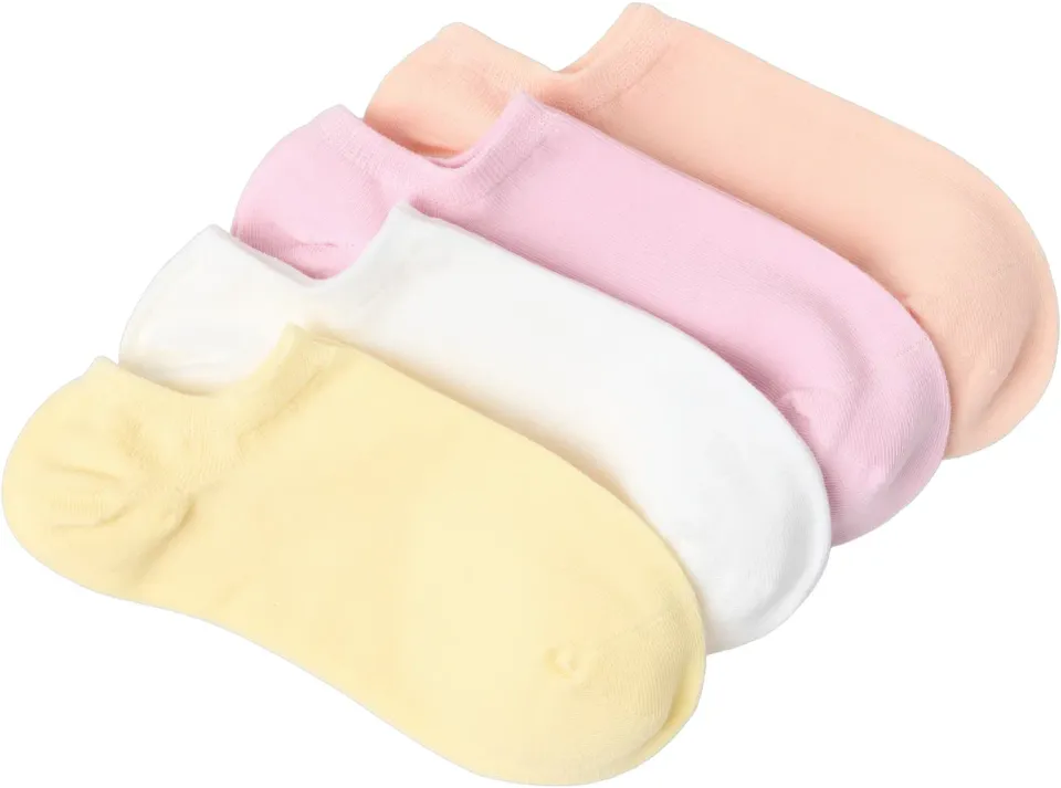 Footies Low Ankle strømper 4-pak pastel bomuld