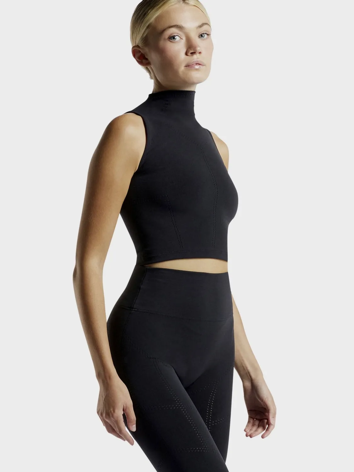 Fogal Balmora Crop Top Baltic sømløs BH-top