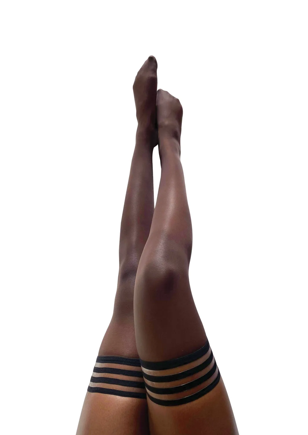 Kix'ies Marissa selvsiddende strømper 1 par chocolate sheer