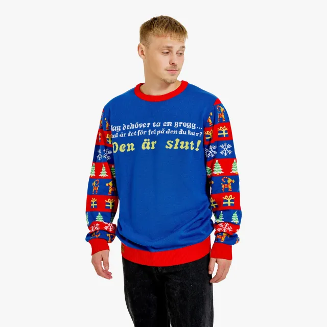 Svensk Husman Jeg skal have en grog julesweater herre rød