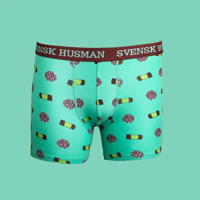 Svensk Husman Dammsugare boxershorts bomuld grøn