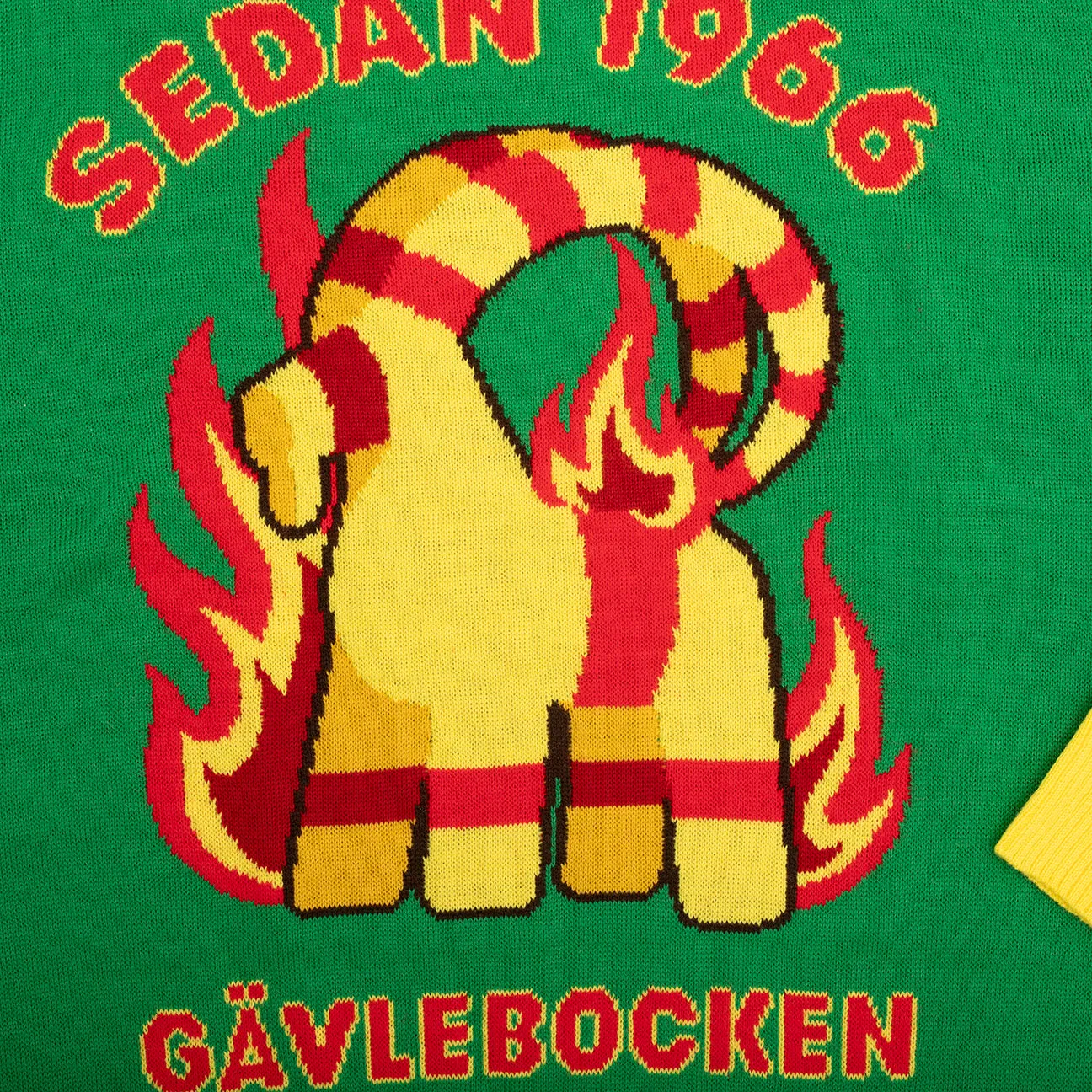 Svensk Husman Jultröja Gävlebocken juletrøje herremodel grøn