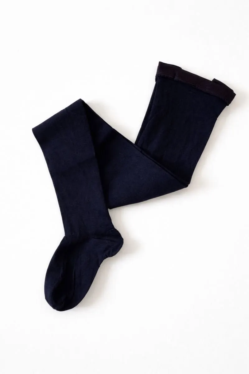 Fogal Cosy strømpebukser navy i uld 100 denier
