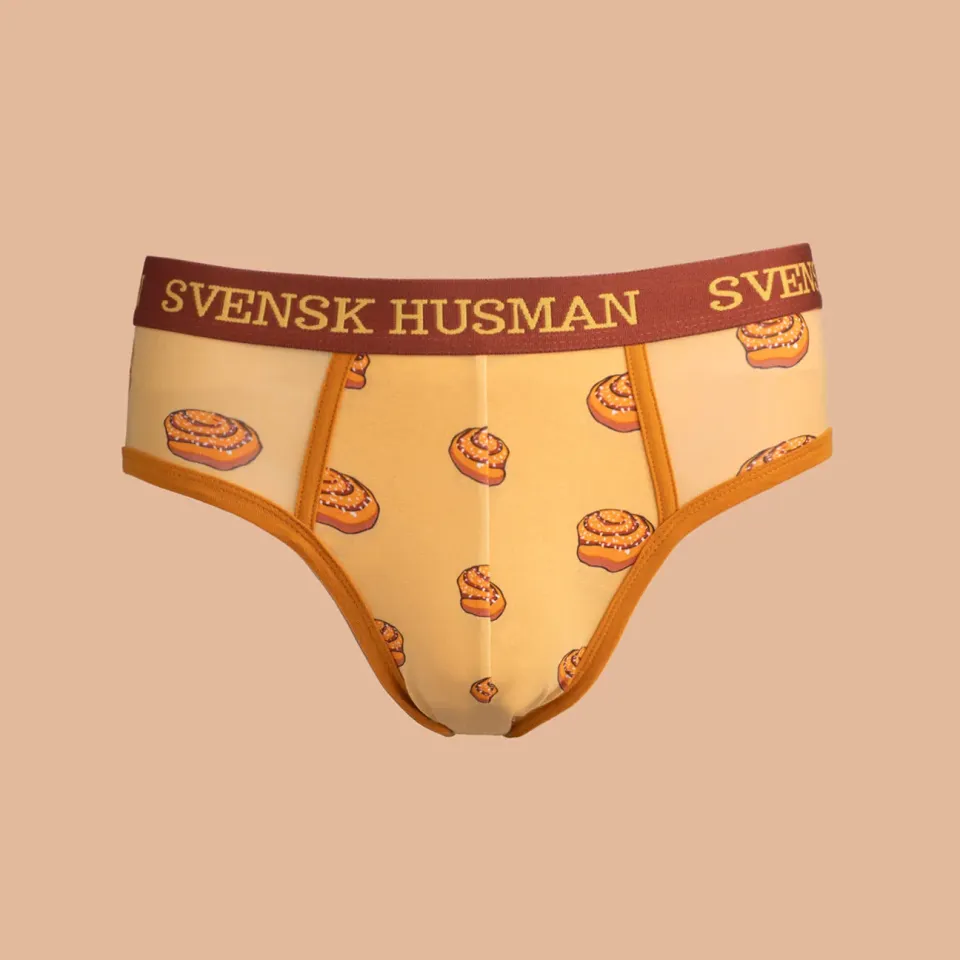 Svensk Husman Kanelbolle herretrusse brun M bomuld