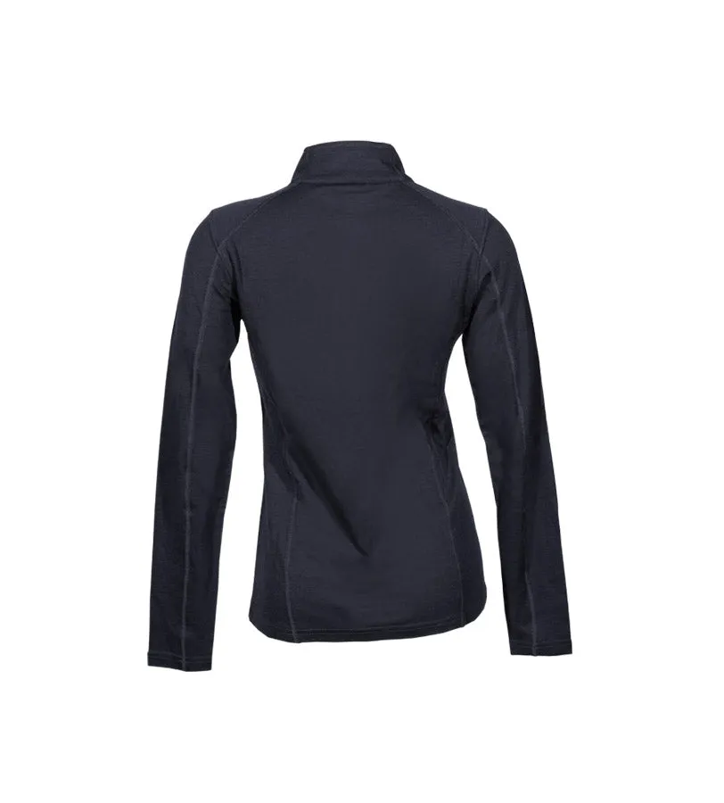 Point6 Base Layer Mid-Weight 1/4 Zip undertrøje sort merino