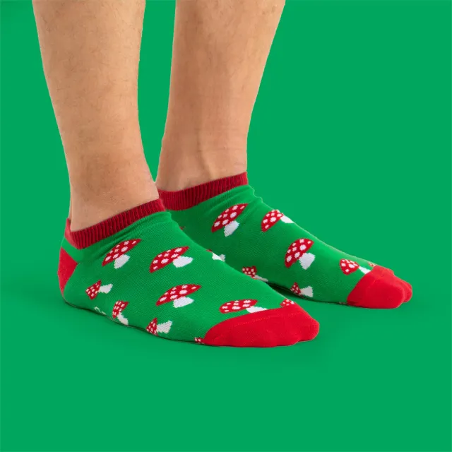 Svensk Husman Toadstool sneakersokker rød 41-46