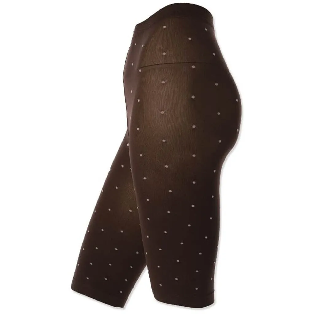 Moi Agnes shorts mørkebrun prikket 80 denier